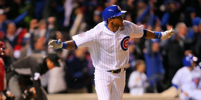 Cubs shortstop Addison Russell had himself a game on Friday