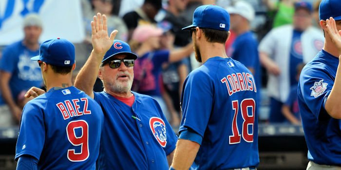 Cubs manager Joe Maddon won the #1000 win of his managerial career