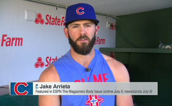WATCH: Arrieta's wife wanted him to be in Body Issue