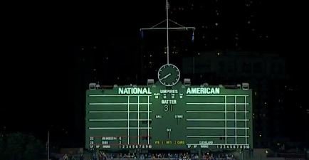 WATCH: Fireworks behind Wrigley confuse Dodgers batter