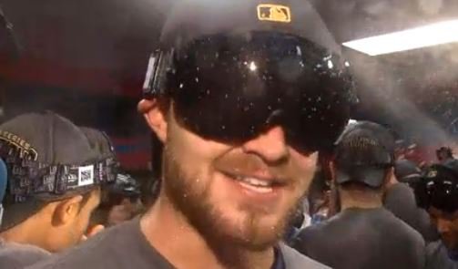 Cubs News: Grimm in locker room celebration: 
