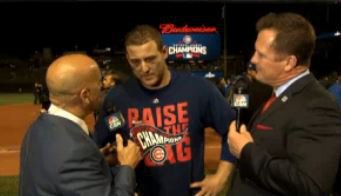 WATCH: Rizzo reacts to Cubs' World Series berth