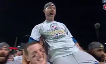WATCH: Cubs carry Ross on their shoulders as champion