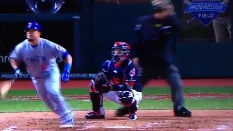 WATCH: Schwarber misses homer by a foot