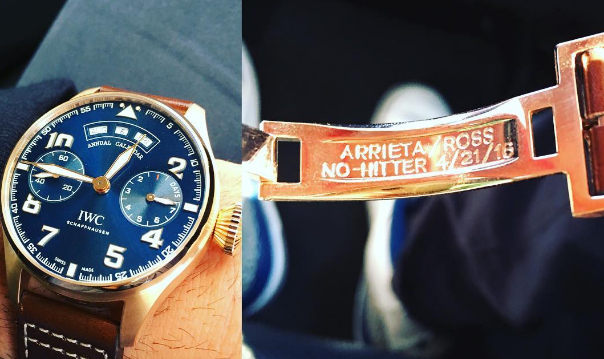 Cubs News: Arrieta shows off his engraved 'no-hitter' watch