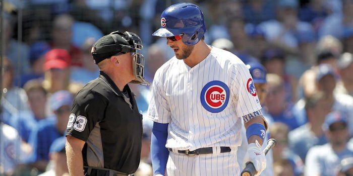 Cubs win despite Bryant's ejection and wild Lackey