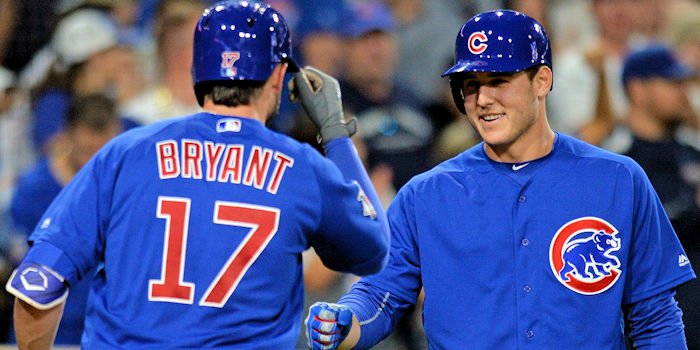 Bryant and Rizzo have a good friendship (Jake Roth - USA Today Sports)