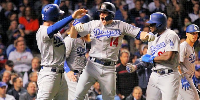Hernandez hits three homers as Dodgers send Cubs packing