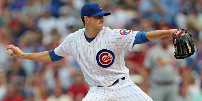 Kyle Hendricks has struggled with home-run balls this year, giving up more than any other Cubs starter. (Photo Credit: Dennis Wierzbicki-USA TODAY Sports)