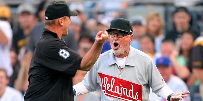 Clearly inspired by the fiery display of emotion from manager Joe Maddon at the game's start, the Chicago Cubs refused to go quietly. Credit: Charles LeClaire-USA