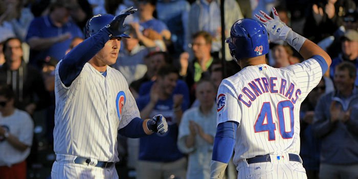 Anthony Rizzo has the fourth-most leadoff homers in baseball this year, and he has batted leadoff only seven times. Credit: Matt Marton-USA TODAY Sports