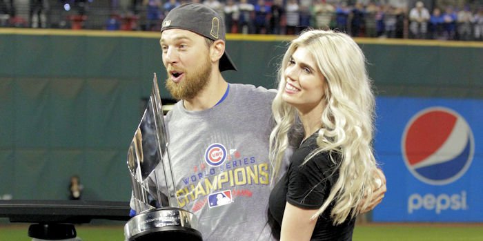 Clearly, there is no love lost between Ben and Julianna Zobrist, who are going through an incredibly bitter divorce. (Credit: Charles LeClaire-USA TODAY Sports)