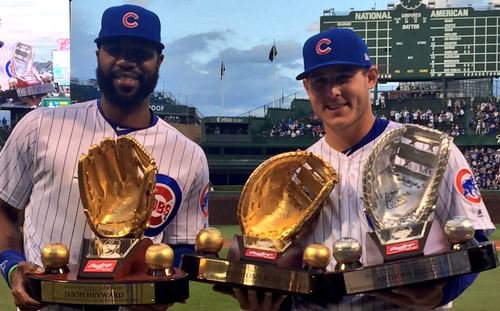 Cubs News: Rizzo, Heyward receive their Gold Glove Awards
