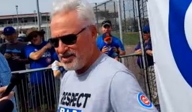 WATCH: Maddon discusses shaving Cubs players for charity