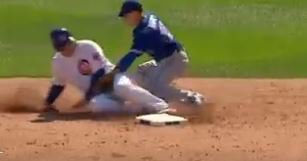 WATCH: Rizzo steals base on Miguel Montero