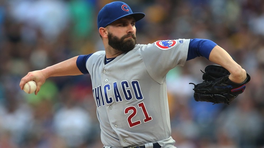 Tyler Chatwood doomed the Cubs by giving up three runs in the second inning. (Photo Credit: Charles LeClaire-USA TODAY Sports)