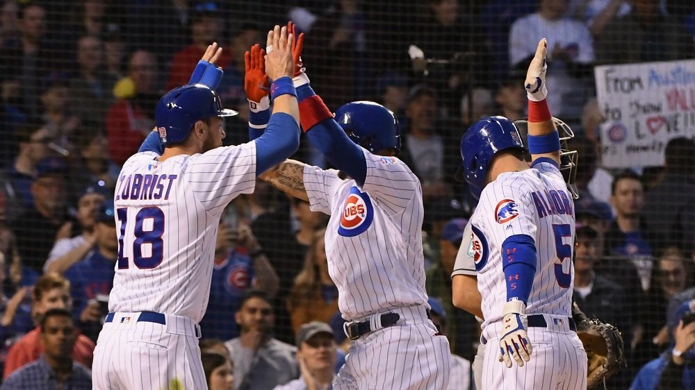 The Cubs hit four home runs as part of a total team domination of the Marlins. (Photo Credit: Matt Marton-USA TODAY Sports)