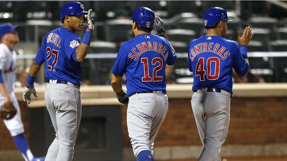 A six-run explosion in the 14th inning provided the Cubs with a hard-fought win. (Photo Credit: Noah K. Murray-USA TODAY Sports)