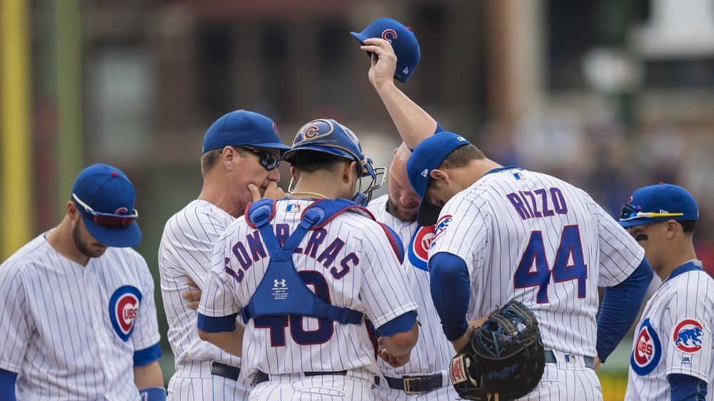 The Cubs gave up five home runs, including three by one player, in an embarrassing defeat. (Photo Credit: Patrick Gorski-USA TODAY Sports)