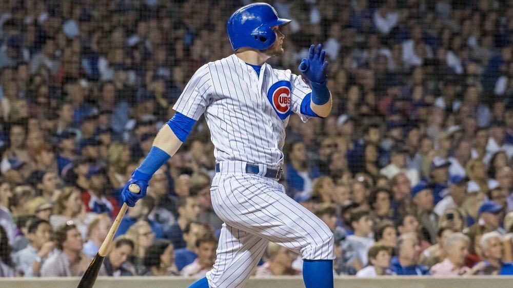 Outfielder Ian Happ won the game for the Cubs with a critical three-run bomb in the seventh. (Photo Credit: Patrick Gorski-USA TODAY Sports)