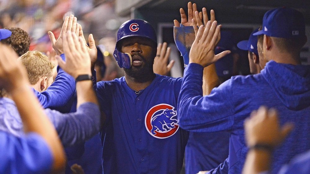 Chicago Cubs right fielder Jason Heyward was a late scratch from Wednesday's game. (Credit: Jeff Curry-USA TODAY Sports)