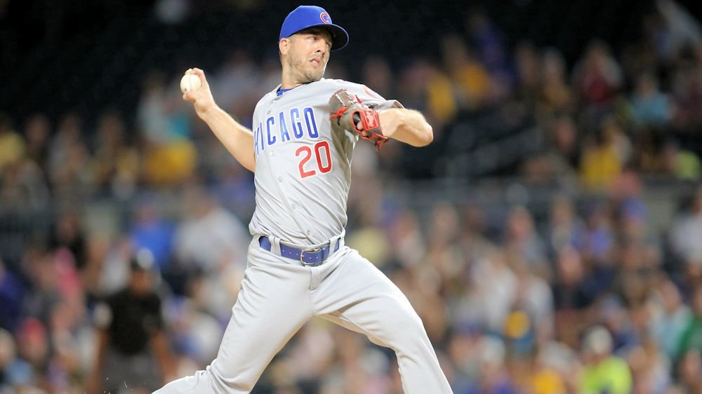 Cubs reliever Brandon Kintzler credited Cubs first baseman Anthony Rizzo with inspiring him to make an early return from injury. (Credit: Charles LeClaire-USA TODAY Sports)