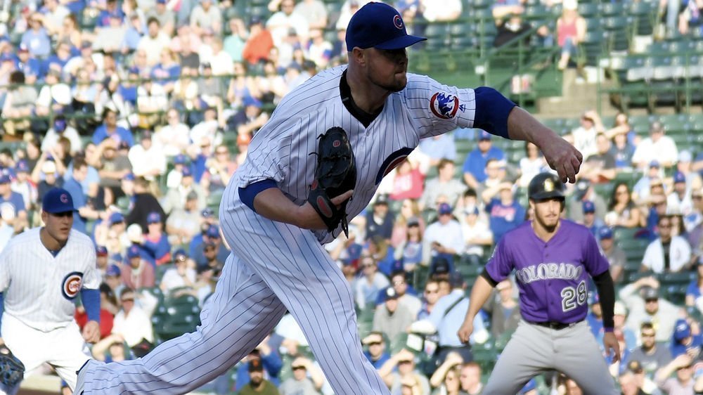 Cubs ace Jon Lester produced a quality start but was definitely aided by his teammates on the defensive front. (Photo Credit: David Banks-USA TODAY Sports)