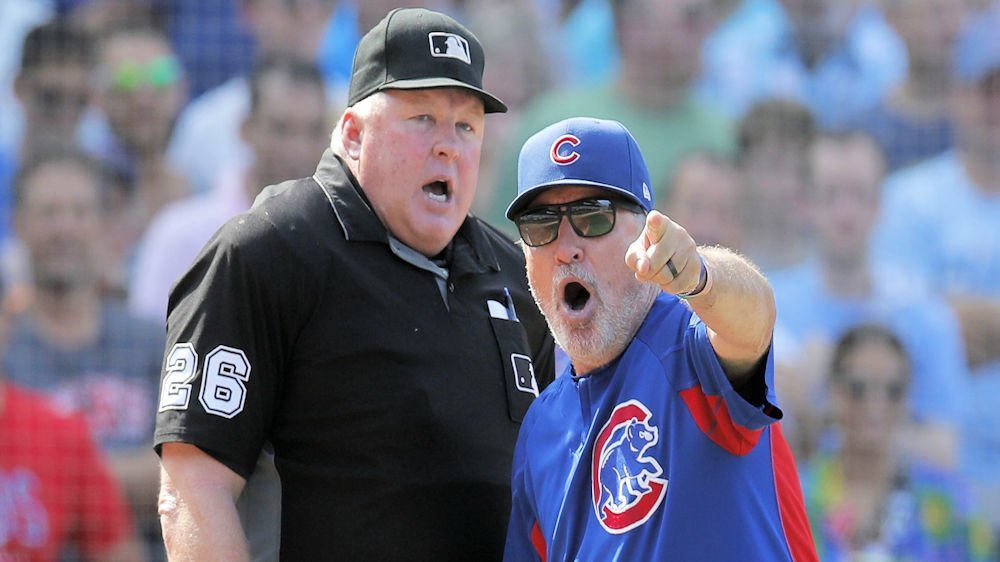 Surprisingly, Joe Maddon's ejection seemed to work in the Cubs' favor. (Photo Credit: Jim Young-USA TODAY Sports)