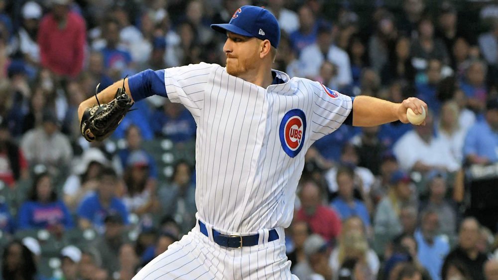 Left-handed reliever Mike Montgomery was traded by the Cubs, who were in need of a catcher. (Credit: Matt Marton-USA TODAY Sports)