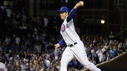 Rizzo makes pitching debut in one-sided Cubs loss
