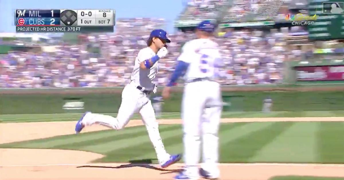 Going yard for the 12th time in 2019, Albert Almora Jr. provided the Cubs with a 2-1 lead over the Brewers.