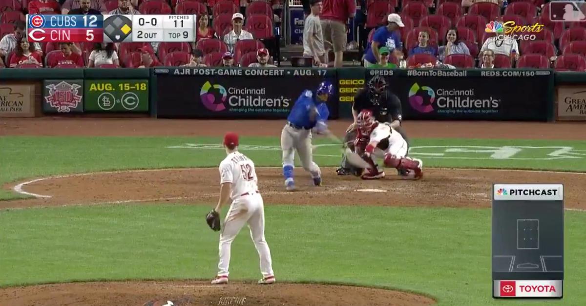 Chicago Cubs shortstop Javier Baez is technically a switch hitter, and he proved it on Thursday night.