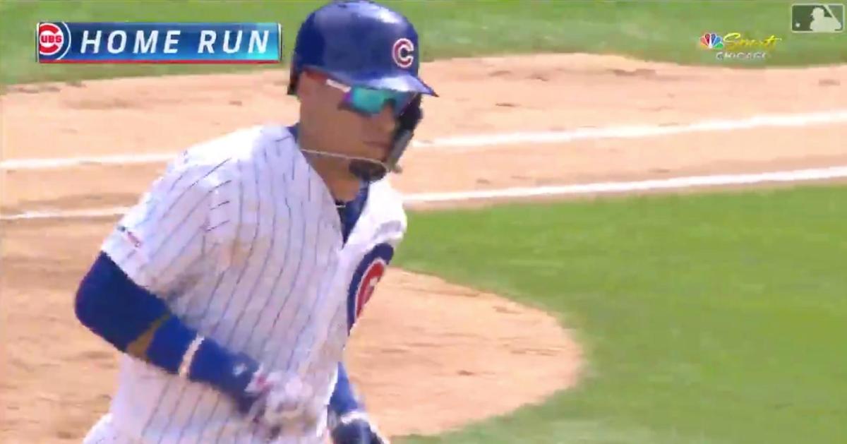 With his 23rd long ball of the year, Javier Baez put the Chicago Cubs up 5-4 over the San Diego Padres.