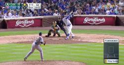 WATCH: Kris Bryant puts Cubs on scoreboard with 439-foot 2-run jack