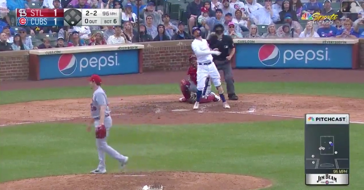 Chicago Cubs right fielder Nicholas Castellanos hit his career-best 27th home run of the year on Sunday.