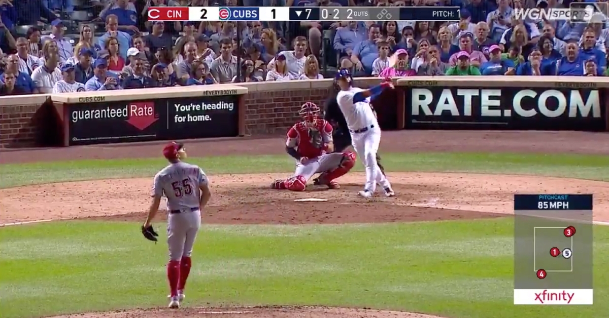 Chicago Cubs catcher Willson Contreras lofted a game-tying solo home run in the bottom of the seventh on Wednesday.