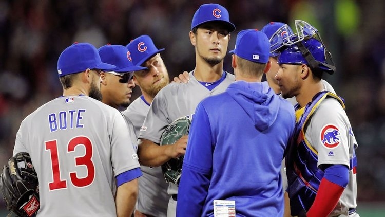 Yu Darvish was unable to shake off the demons from his frustrating 2018 season. (Credit: Jim Cowsert-USA TODAY Sports)