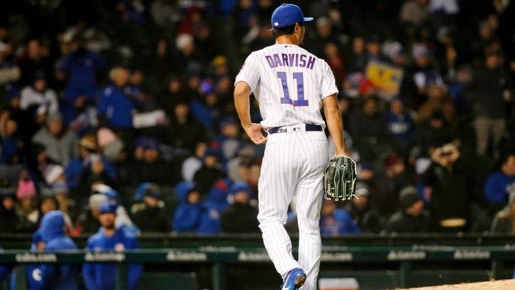 Cubs starter Yu Darvish remained winless on the season. (Credit: Jon Durr-USA TODAY Sports)