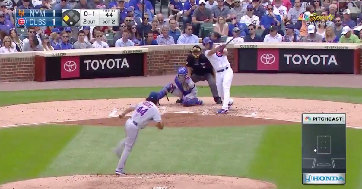 Yu Darvish tallied his career-best second RBI of the season with a base hit against the Mets.