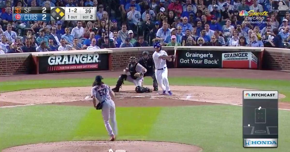 Chicago Cubs starting pitcher Yu Darvish connected for a go-ahead single after pulling back on a feigned bunt attempt.