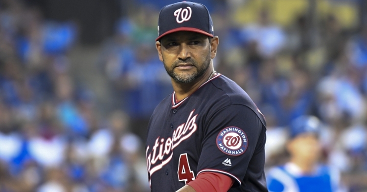 Former Chicago Cubs outfielder and bench coach Dave Martinez led the Washington Nationals to the Fall Classic. (Credit: Richard Mackson-USA TODAY Sports)