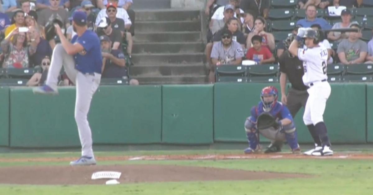 Cole Hamels threw 35 pitches in his first rehab start since being placed on the injured list in late June.