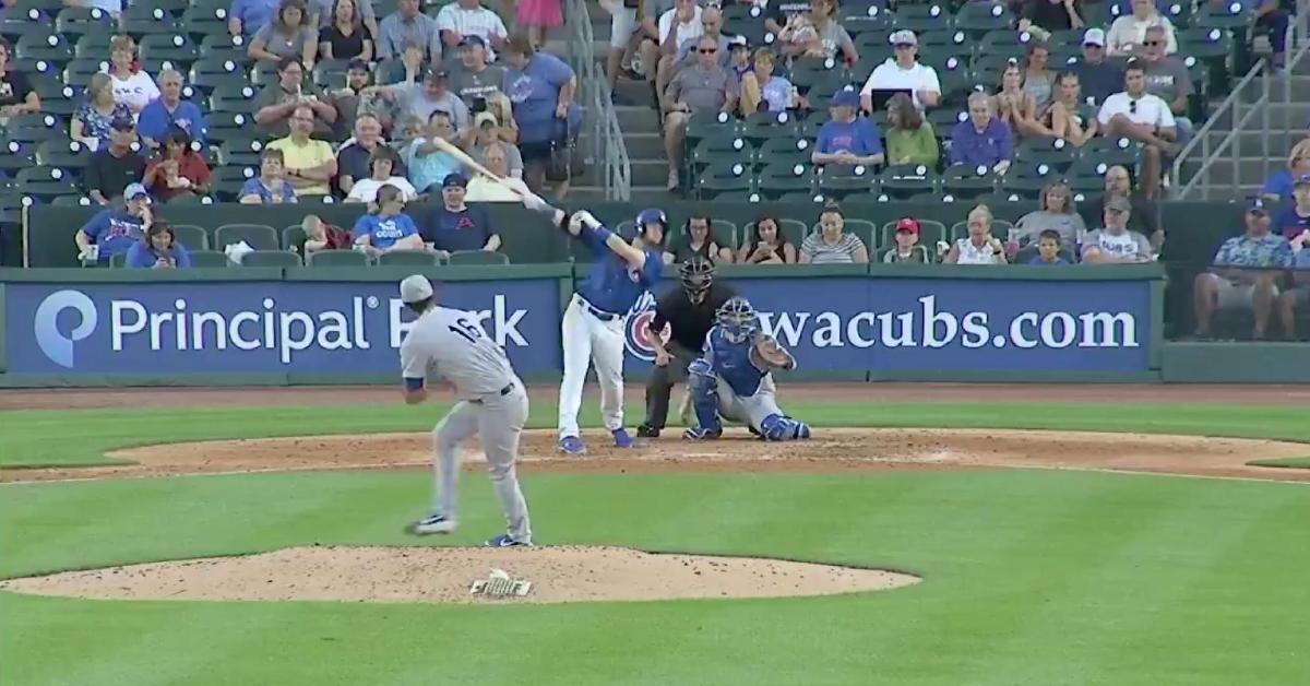 Outfielder Ian Happ has been hitting the cover off the ball in Triple-A lately.