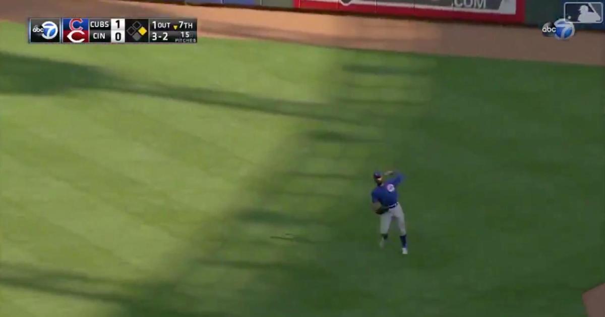 Jason Heyward doubled off a runner at first base as part of an inning-ending double play.