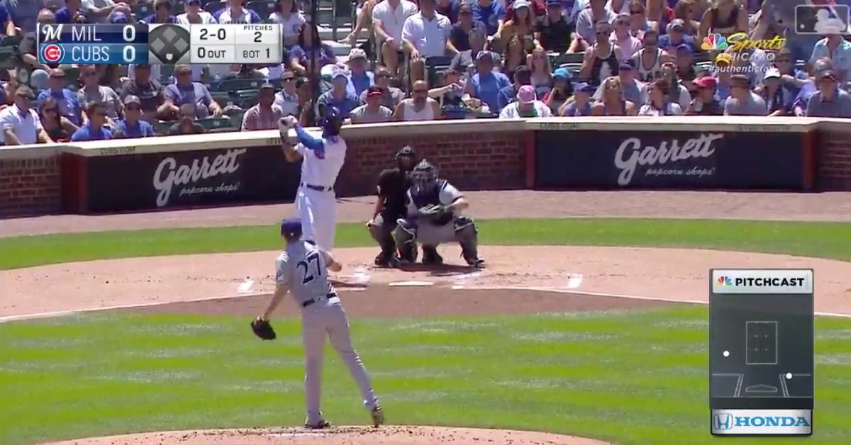 Jason Heyward smacked the eighth leadoff dinger of his career to give the Cubs an early lead over the Brewers.