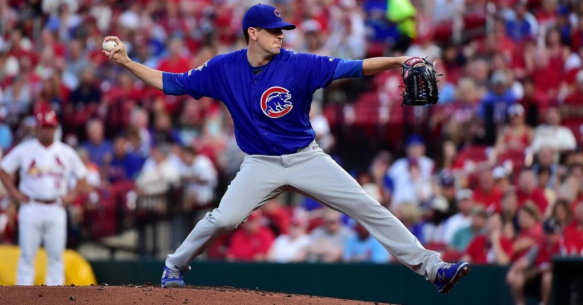 Chicago Cubs starting pitcher Kyle Hendricks earned the winning decision for his scoreless outing on Wednesday. (Credit: Jeff Curry-USA TODAY Sports)