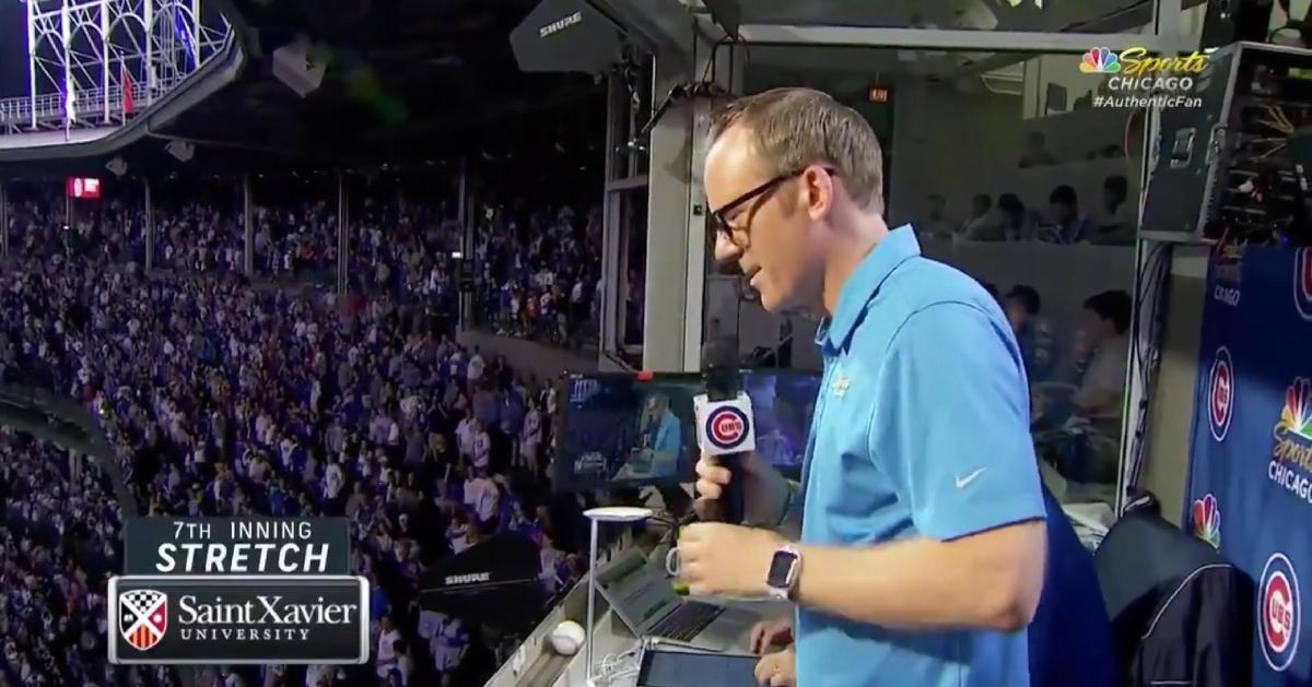 Chicago Cubs play-by-play man Len Kasper came through with a solid performance of "Take Me Out to the Ball Game."