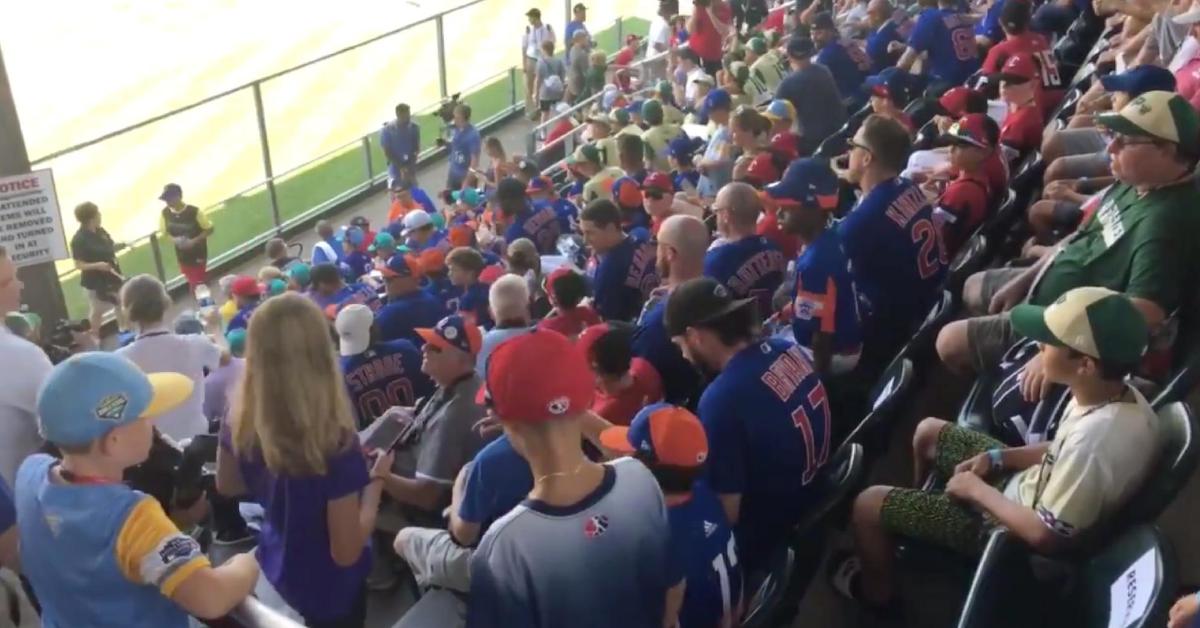 The Chicago Cubs took part in the Little League World Series action on Sunday afternoon.