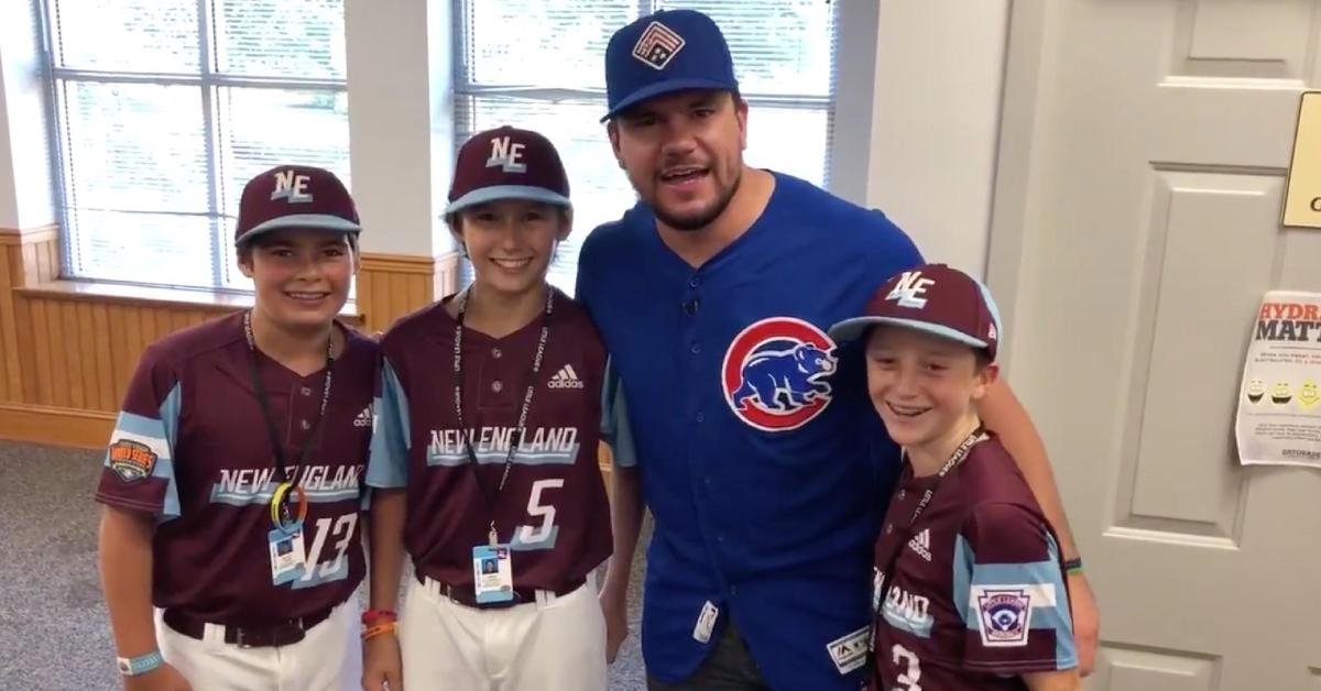 Midwesterner Kyle Schwarber showed off his surprisingly good Boston accent when delivering a message to Jon Lester.