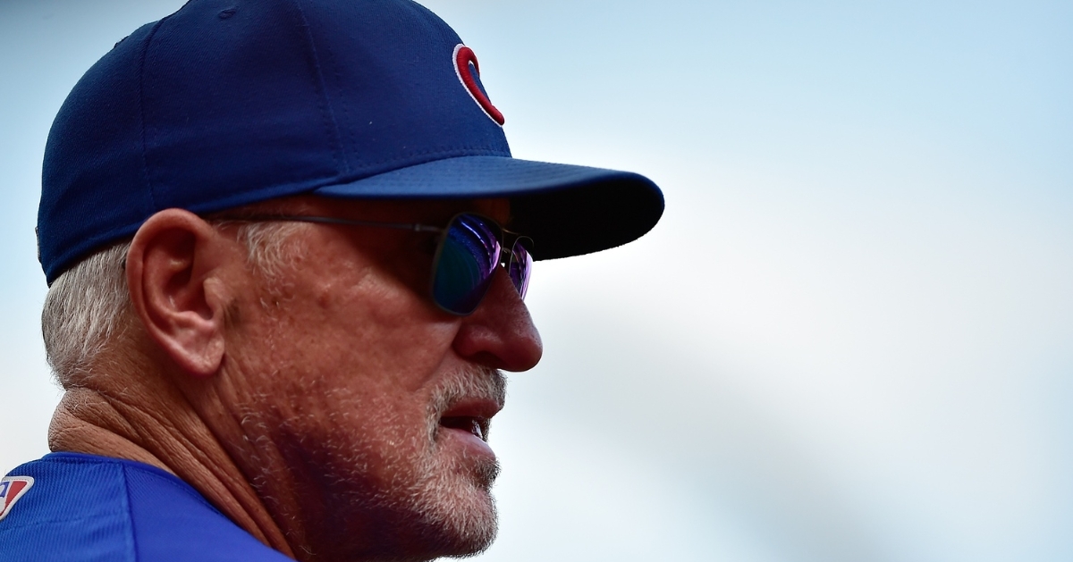 Chicago Cubs manager Joe Maddon ended his five-year run as the Cubs' skipper by suffering a shutout loss. (Credit: Jeff Curry-USA TODAY Sports)